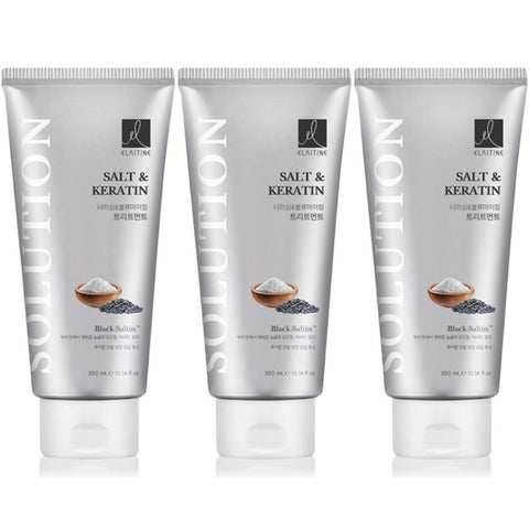 Elastine Hair Solution Nourishing & Volumizing Hair Treatment 300ml*3Pcs