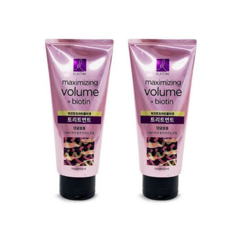 Elastine Maximizing Volume Biotin & Marine Collagen Hair Treatment 300ml*2Pcs