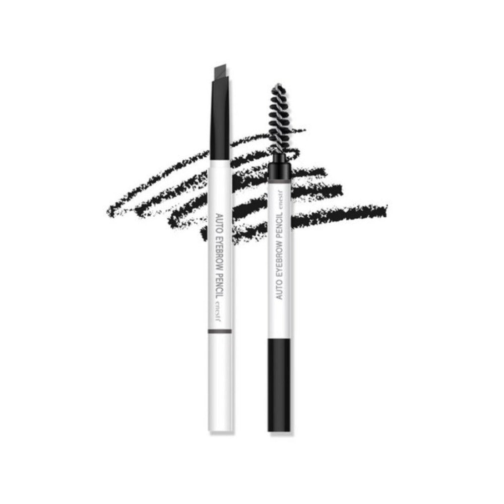 Enesti Auto Eyebrow Pencil 01 Black 0.18g*2Pcs