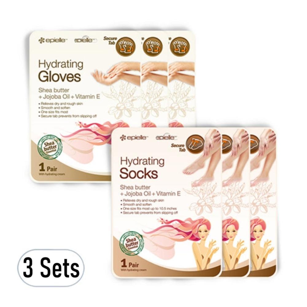 Epielle Hydrating Hand Pack 2ea*9Pcs + Foot Pack 2ea*9Pcs