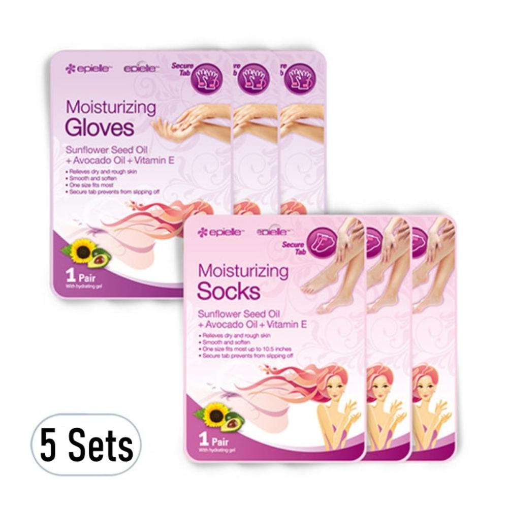 Epielle Moisturizing Hand Pack 2ea*15Pcs + Foot Pack 2ea*15Pcs