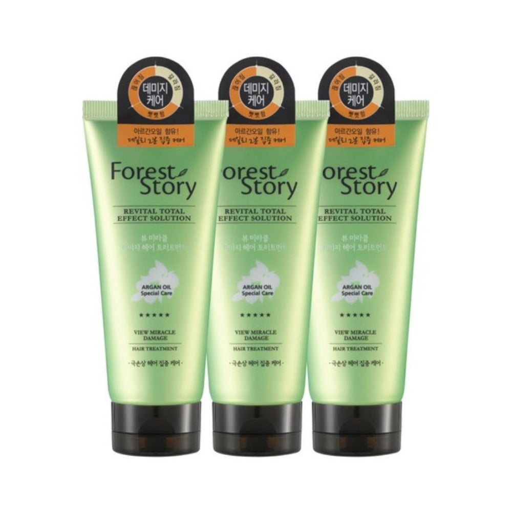 Forest Story Argan Oil Damage Hair Treatment 200ml*3Pcs