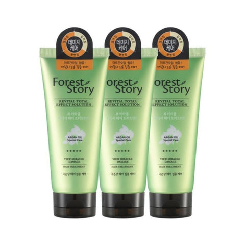 Forest Story Argan Oil Damage Hair Treatment 200ml*3Pcs