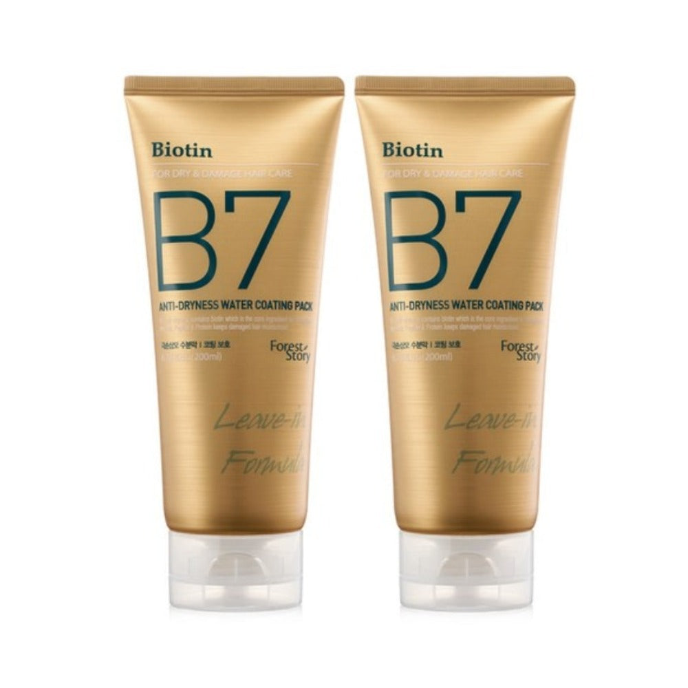 Forest Story B7 Anti-Dryness Water Coating Hair Pack 200ml*2Pcs