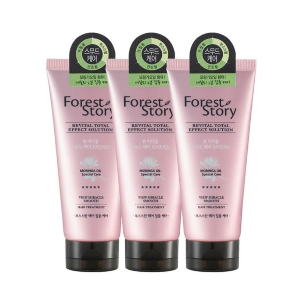 Forest Story Moringa Oil Smooth Hair Treatment 200ml*3Pcs