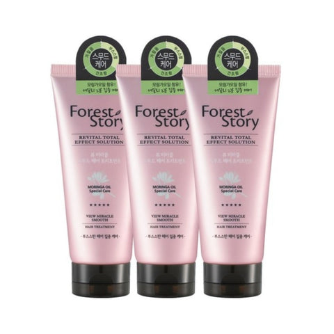 Forest Story Moringa Oil Smooth Hair Treatment 200ml*3Pcs