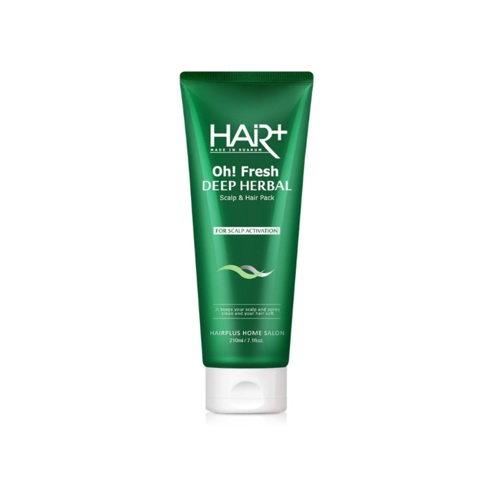 Hair Plus Oh Fresh Deep Herbal Scalp & Hair Pack 210ml