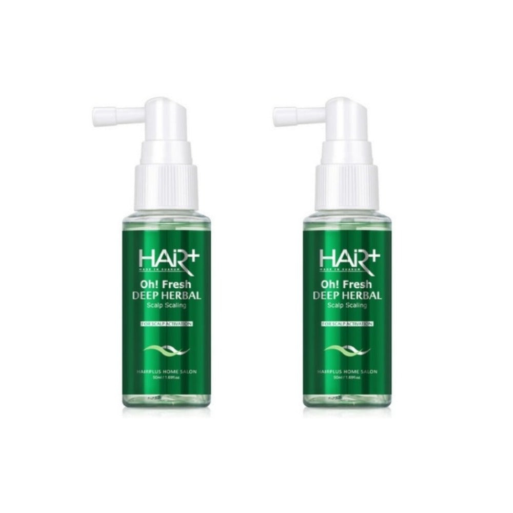 Hair Plus Oh Fresh Deep Herbal Scalp Scaling 50ml*2Pcs