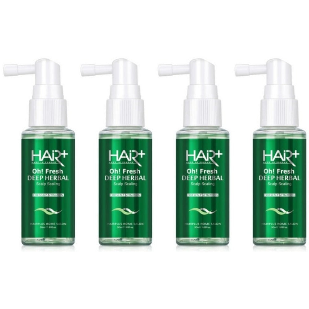 Hair Plus Oh Fresh Deep Herbal Scalp Scaling 50ml*4Pcs