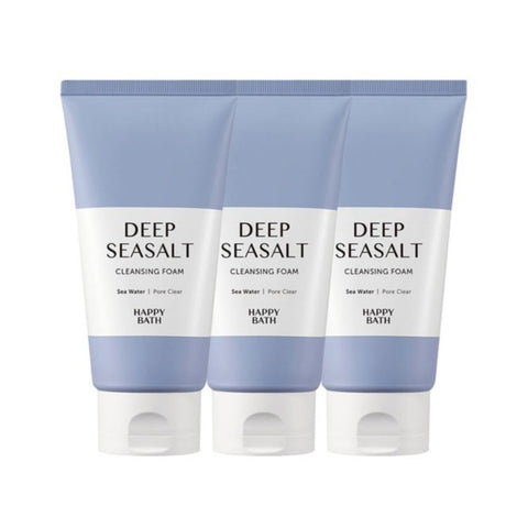 Happy Bath Deep Seasalt Cleansing Foam 150g*3Pcs