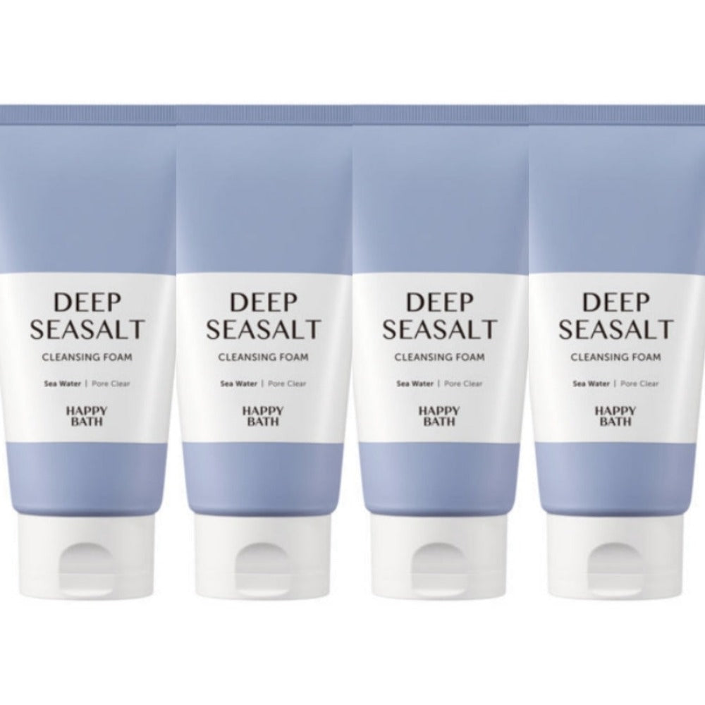 Happy Bath Deep Seasalt Cleansing Foam 150g*4Pcs