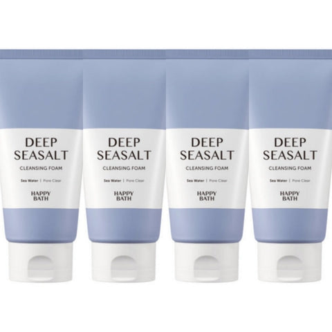 Happy Bath Deep Seasalt Cleansing Foam 150g*4Pcs