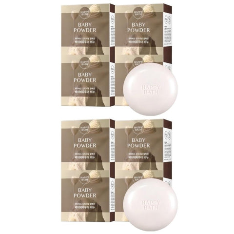 Happy Bath Original Collection Bar Soap Baby Powder 90g*8Pcs