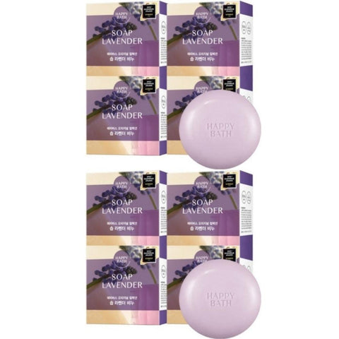 Happy Bath Original Collection Bar Soap Lavender 90g*8Pcs