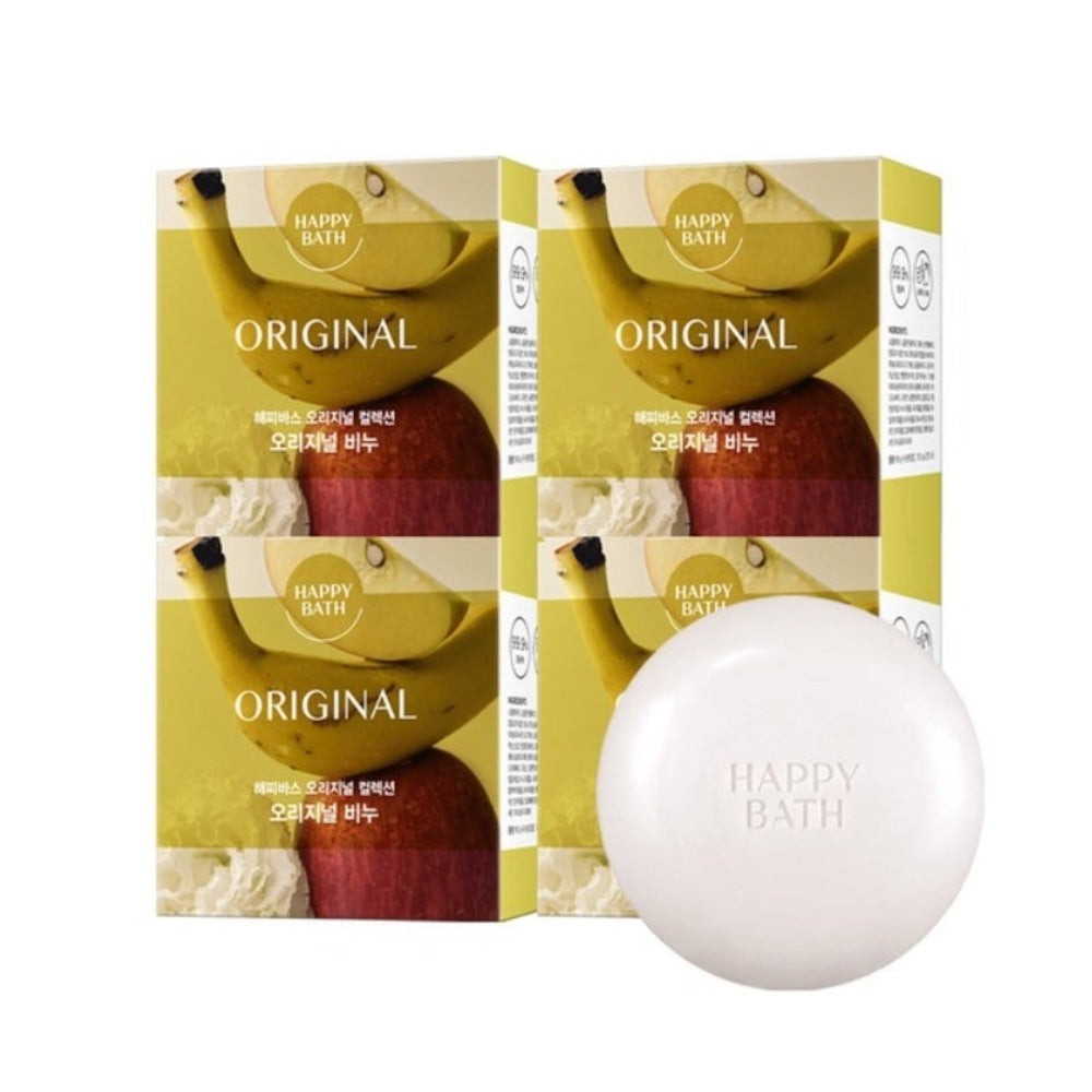 Happy Bath Original Collection Bar Soap Original 90g*4Pcs