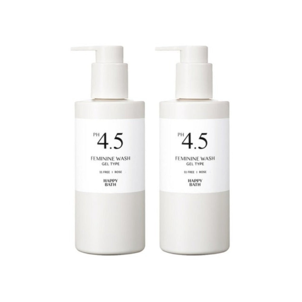 Happy Bath PH4.5 Weak Acid Rose Gel Type Feminine Wash 250g*2Pcs