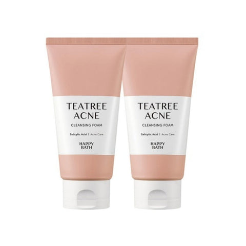 Happy Bath Teatree Acne Cleansing Foam 150g*2Pcs