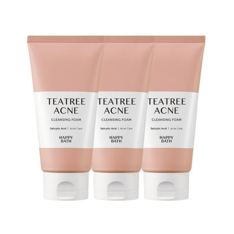 Happy Bath Teatree Acne Cleansing Foam 150g*3Pcs