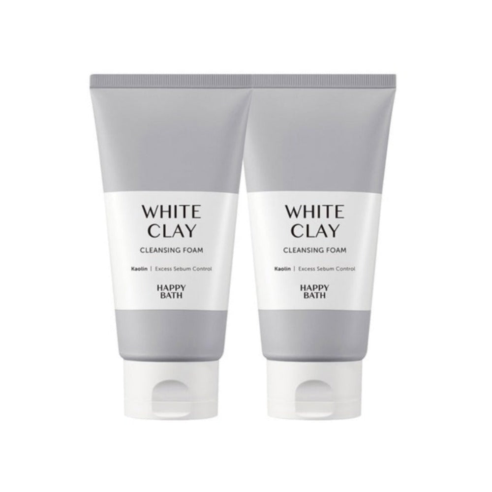 Happy Bath Whiteclay Pore Cleansing Foam 150g*2Pcs