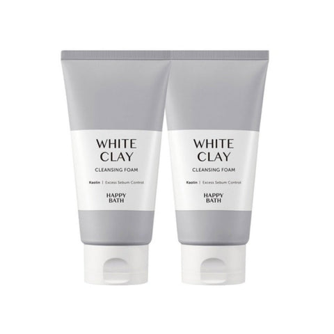 Happy Bath Whiteclay Pore Cleansing Foam 150g*2Pcs