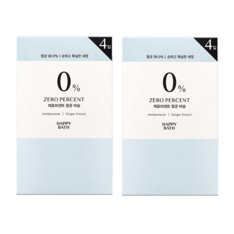 Happy Bath Zero Percent Bar Soap 90g*8Pcs