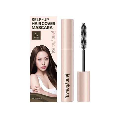 Jennyhouse Self-up Hair Cover Mascara No.2 Dark Brown 8ml