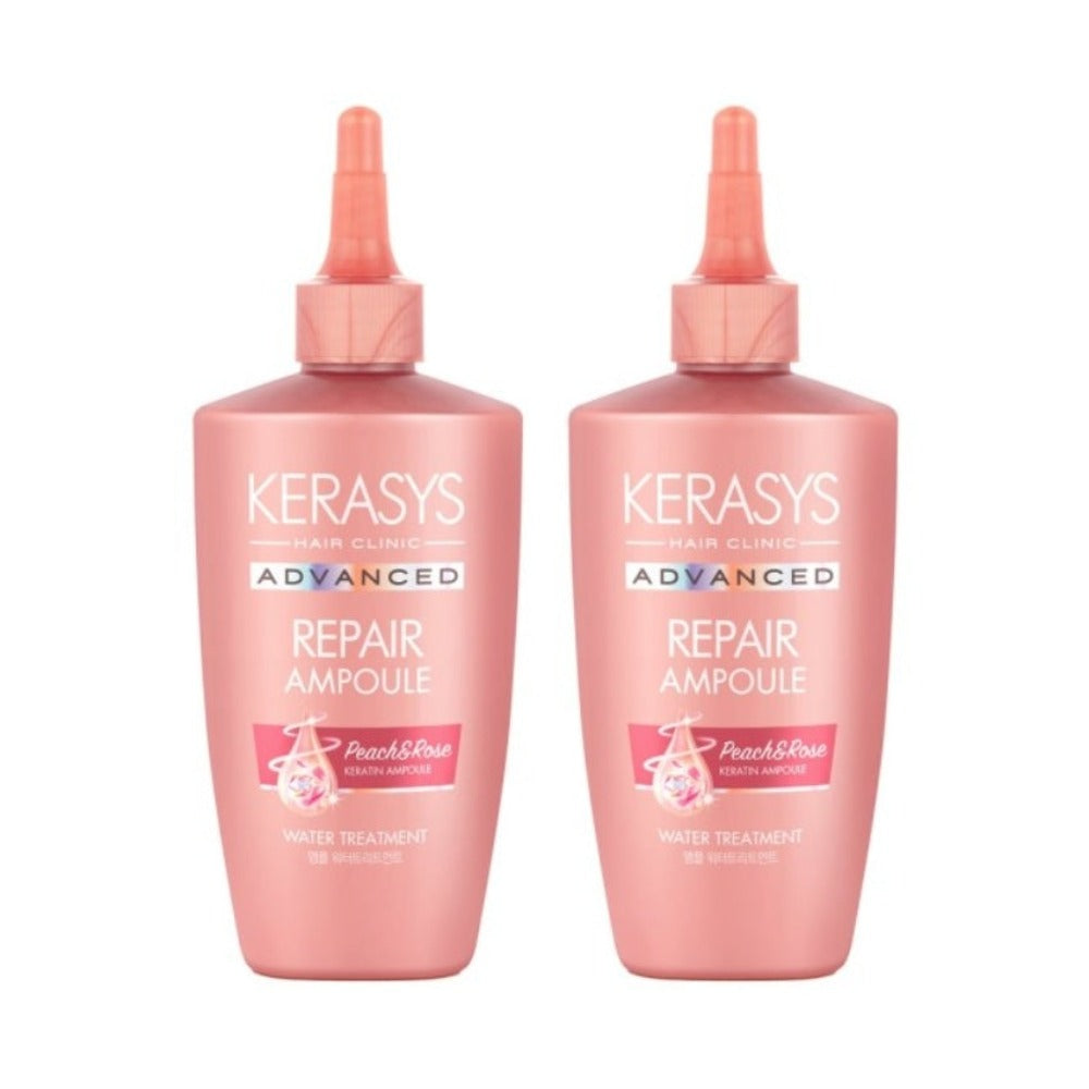 Kerasys Advanced Repair Ampoule Water Treatment Peach & Rose 220ml*2Pcs
