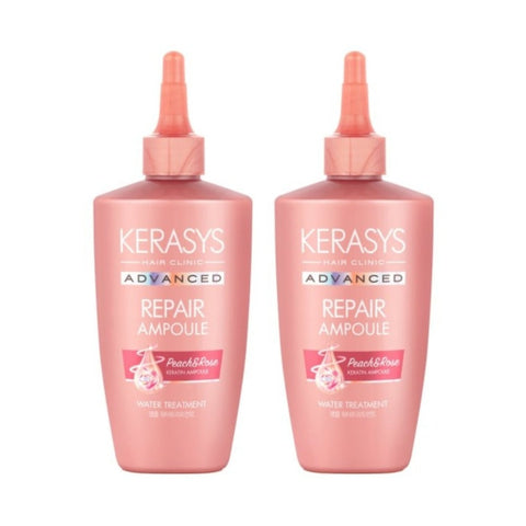 Kerasys Advanced Repair Ampoule Water Treatment Peach & Rose 220ml*2Pcs