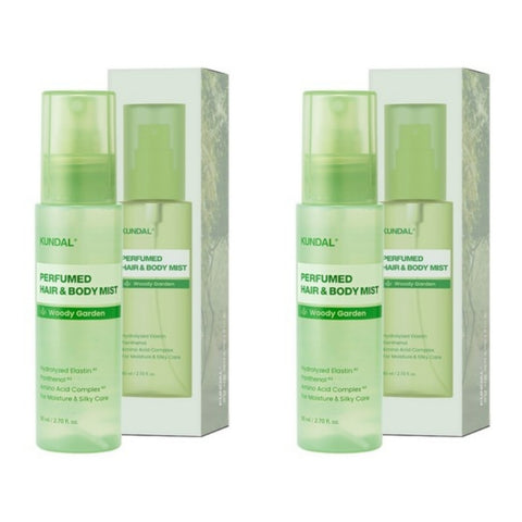 Kundal Perfumed Hair & Body Mist Woody Garden 80ml*2Pcs