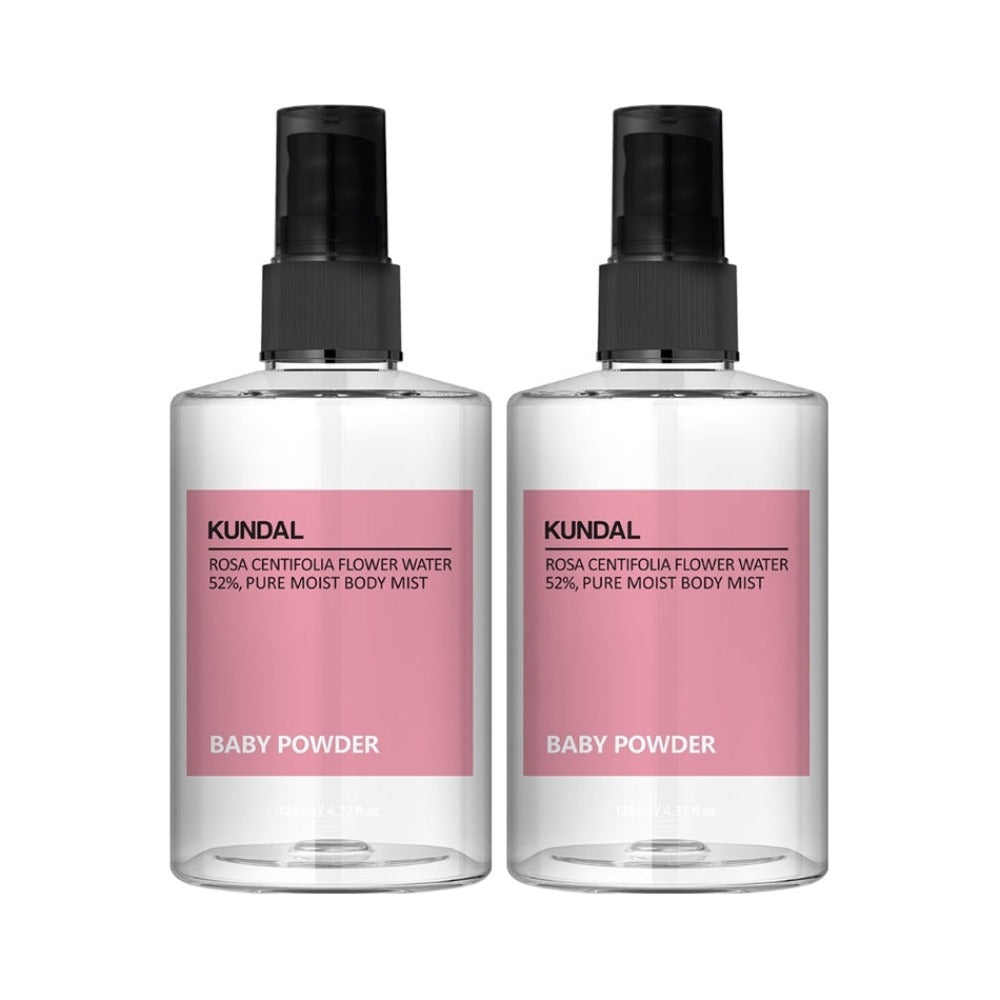 Kundal Pure Moist Body Mist Baby Powder 128ml*2Pcs