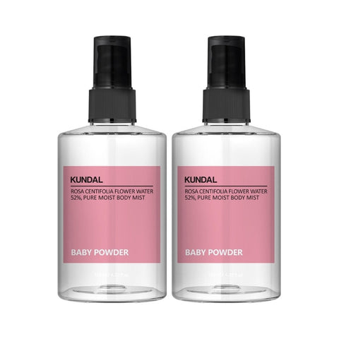 Kundal Pure Moist Body Mist Baby Powder 128ml*2Pcs
