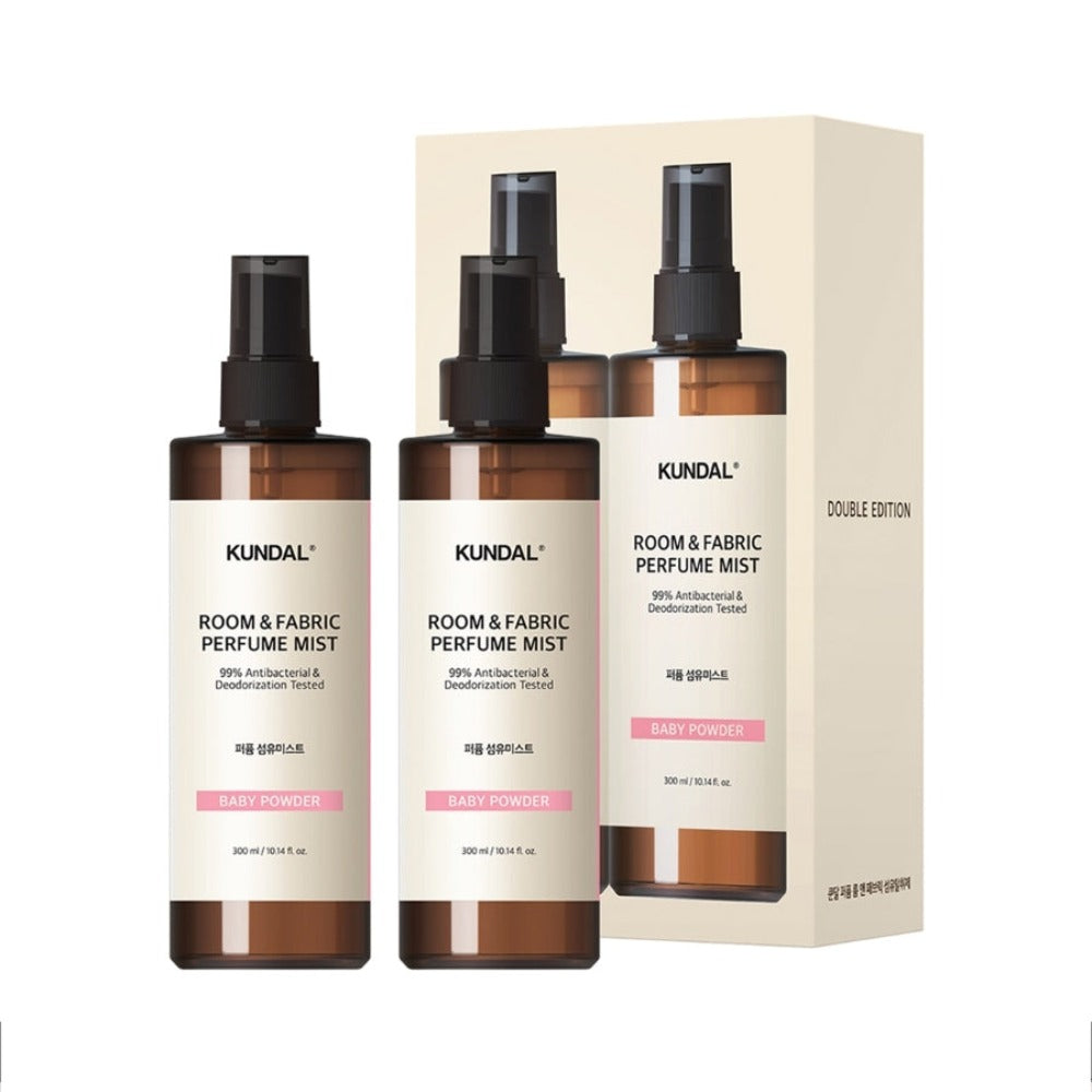 Kundal Room & Fabric Perfume Mist Baby Powder 300ml*2Pcs