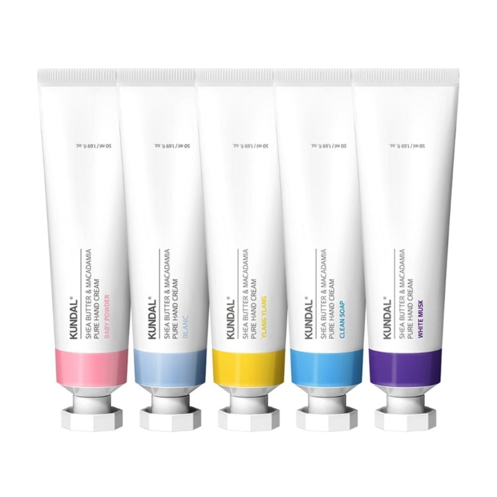 Kundal Shea Butter & Macadamia Pure Hand Cream 5 Pieces Set
