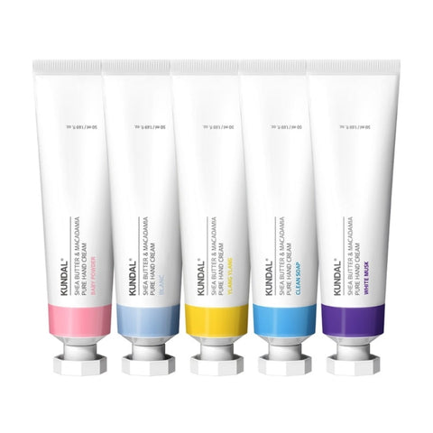 Kundal Shea Butter & Macadamia Pure Hand Cream 5 Pieces Set