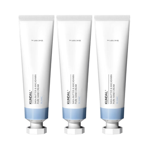 Kundal Shea Butter & Macadamia Pure Hand Cream Blanc 50ml*3Pcs