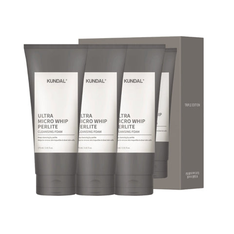 Kundal Ultra Micro Whip Perlite Cleansing Foam 175ml*3Pcs