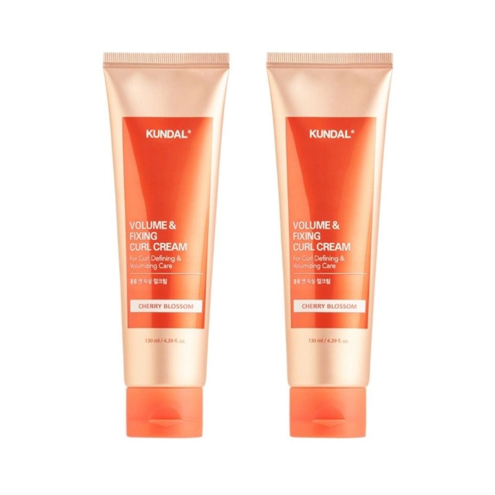 Kundal Volume & Fixing Curl Cream Cherry Blossom 130ml*2Pcs