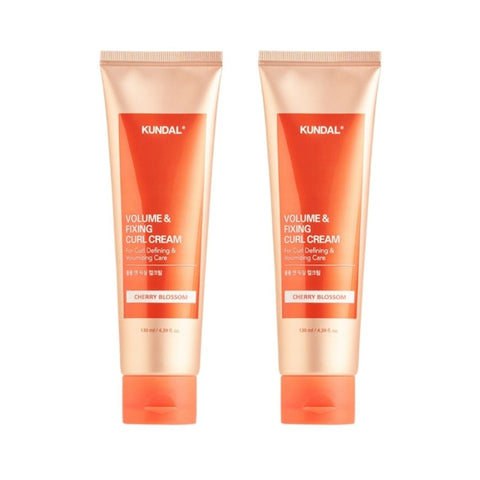 Kundal Volume & Fixing Curl Cream Cherry Blossom 130ml*2Pcs