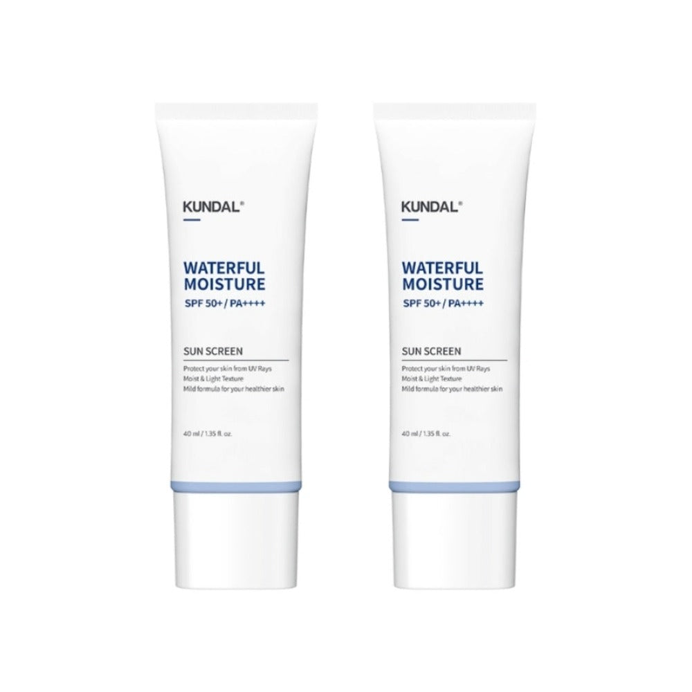 Kundal Waterful Moisture Sun Screen SPF50+ PA++++  40ml*2Pcs