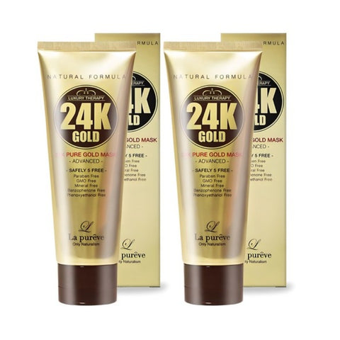 La Pureve 24K Pure Gold Mask Pack 100ml*2Pcs