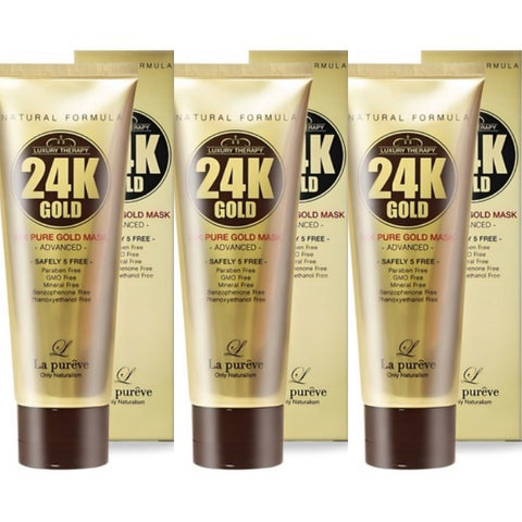 La Pureve 24K Pure Gold Mask Pack 100ml*3Pcs