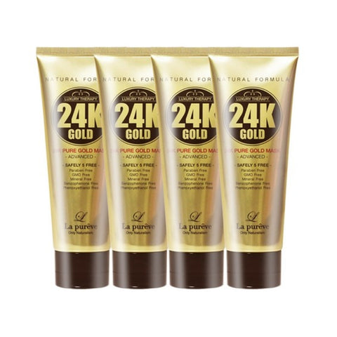 La Pureve 24K Pure Gold Mask Pack 100ml*4Pcs