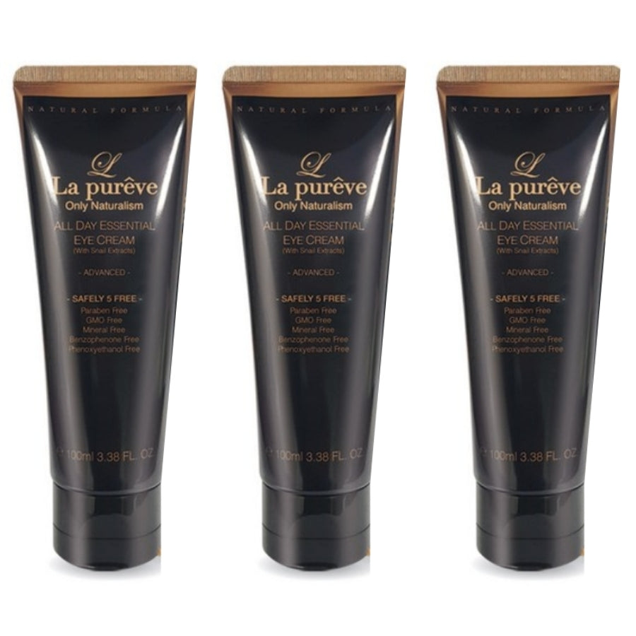 La Pureve All Day Essential Eye Cream with Snail Extracts 100ml*3Pcs