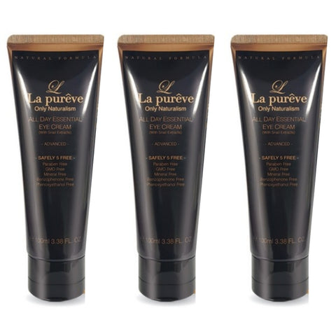 La Pureve All Day Essential Eye Cream with Snail Extracts 100ml*3Pcs