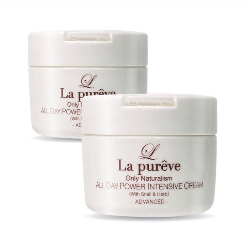 La Pureve All Day Power Intensive Cream with Snail & Herb 100ml*2Pcs