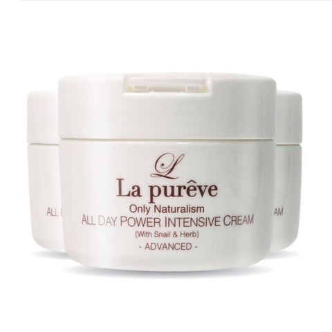 La Pureve All Day Power Intensive Cream with Snail & Herb 100ml*3Pcs
