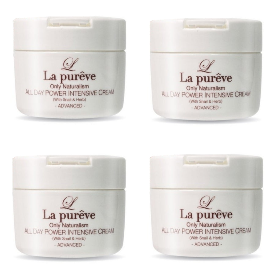 La Pureve All Day Power Intensive Cream with Snail & Herb 100ml*4Pcs