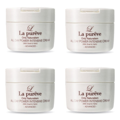 La Pureve All Day Power Intensive Cream with Snail & Herb 100ml*4Pcs