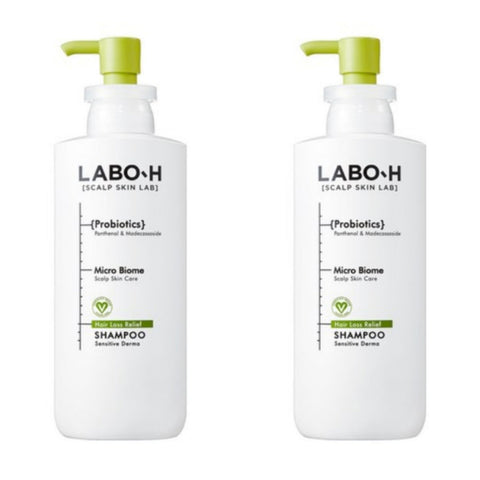 Labo-H Probiotics Sensitive Derma Shampoo for Hair Loss Relief 400ml*2Pcs