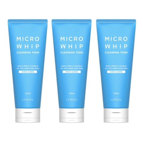 Lepriel Micro Whip Cleansing Foam 130ml*3Pcs